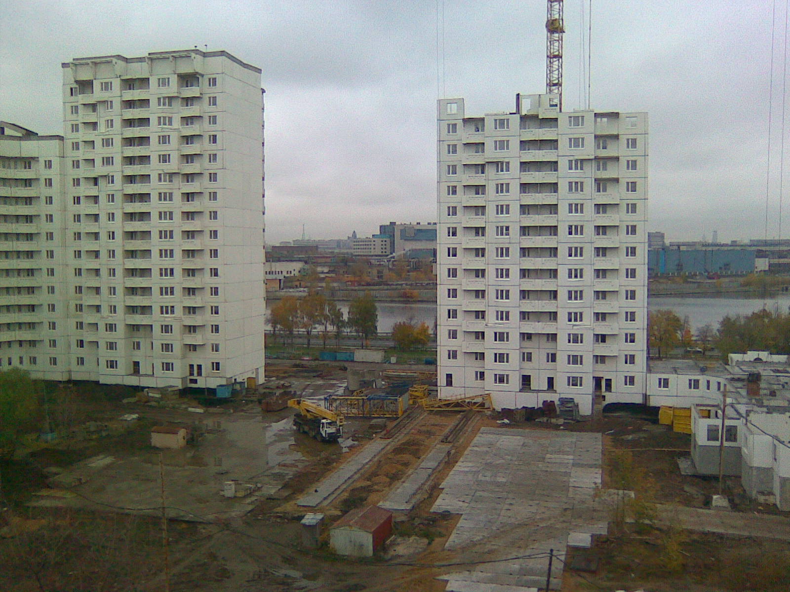 2011 год г. Москва, Нагатино-Садовники, мкр.1, корп 29А - ход строительства. Октябрь
