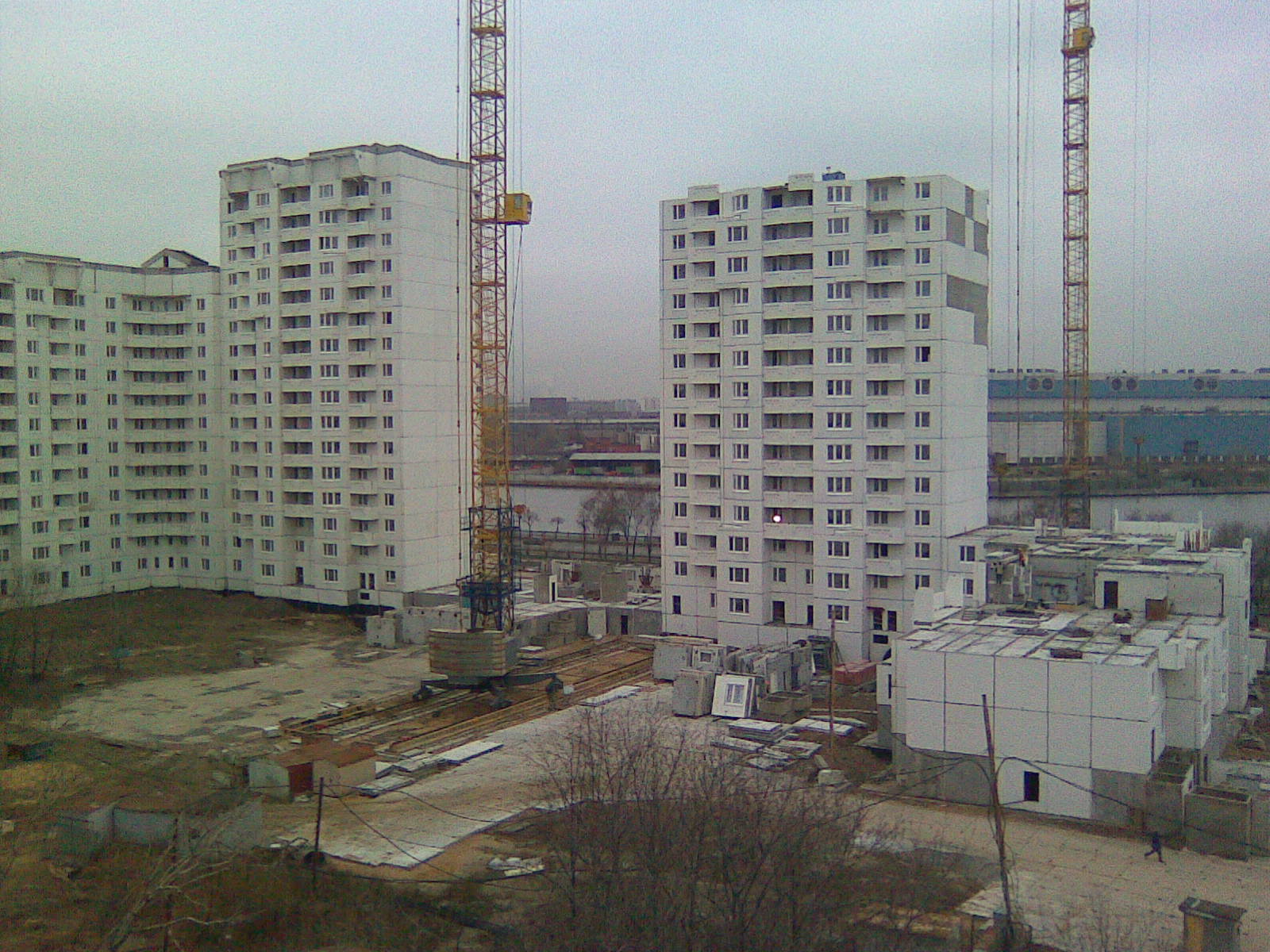 2011 год г. Москва, Нагатино-Садовники, мкр.1, корп 29А - ход строительства. Декабрь
