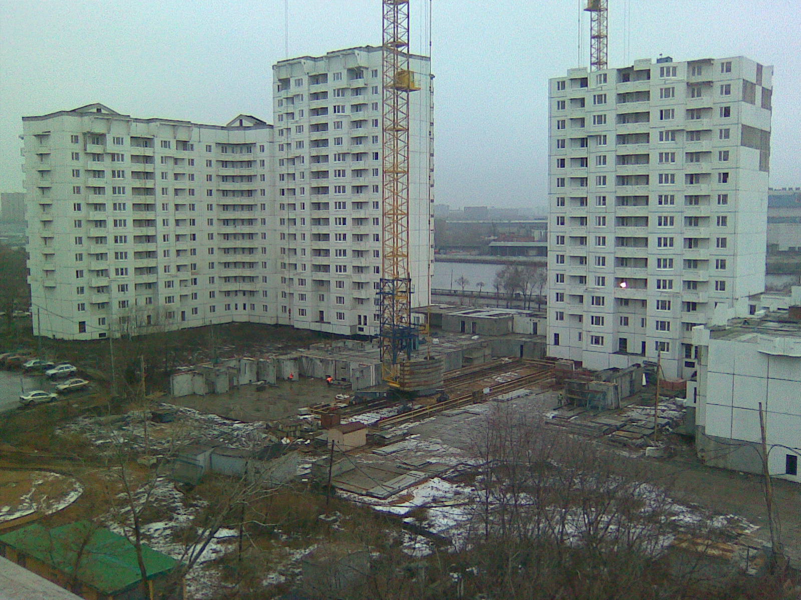 2011 год г. Москва, Нагатино-Садовники, мкр.1, корп 29А - ход строительства. Декабрь
