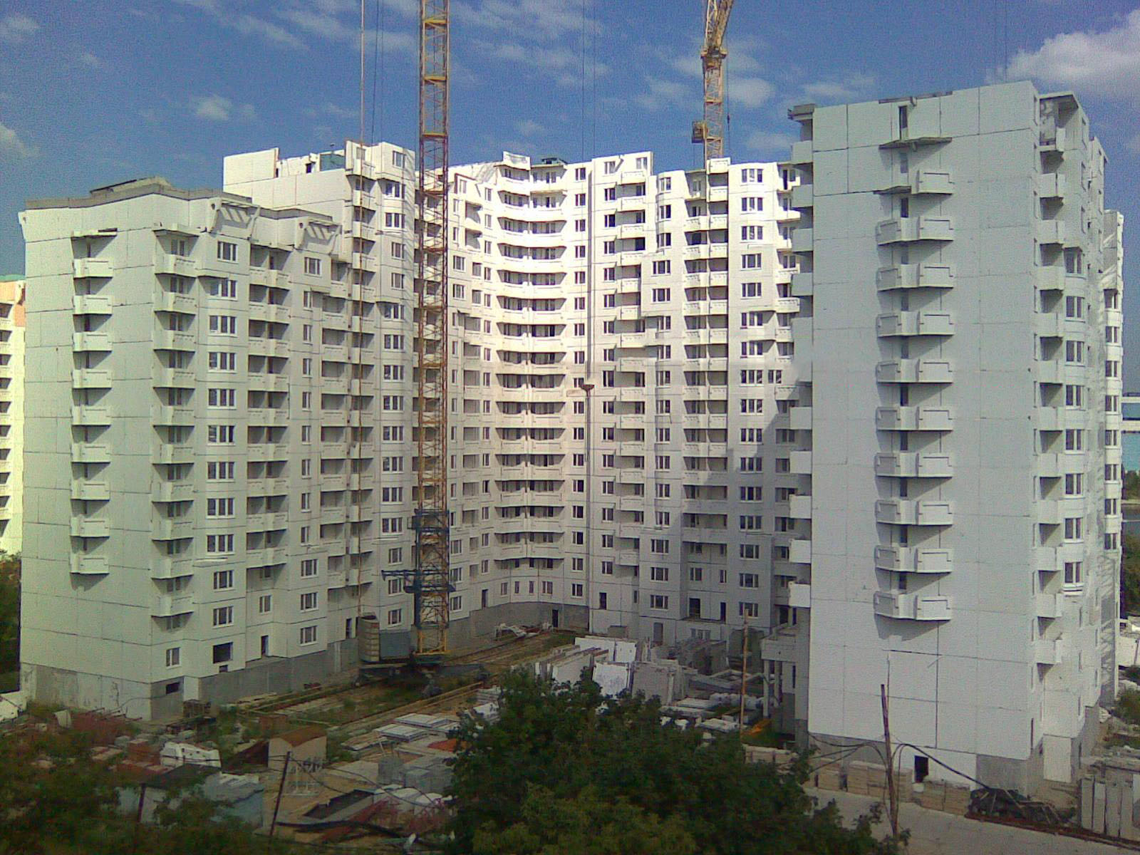2012 год г. Москва, Нагатино-Садовники, мкр.1, корп 29А - ход строительства. Август